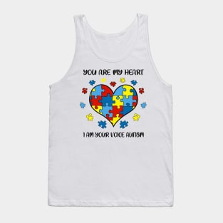 You Are My Heart I Am Your Voice Autism Tank Top